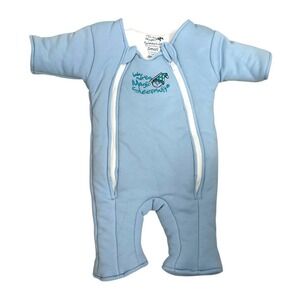 Baby Merlins Sleepsack Magic Sleepsuit Size Small 3-6 Months 12-18 lbs Blue